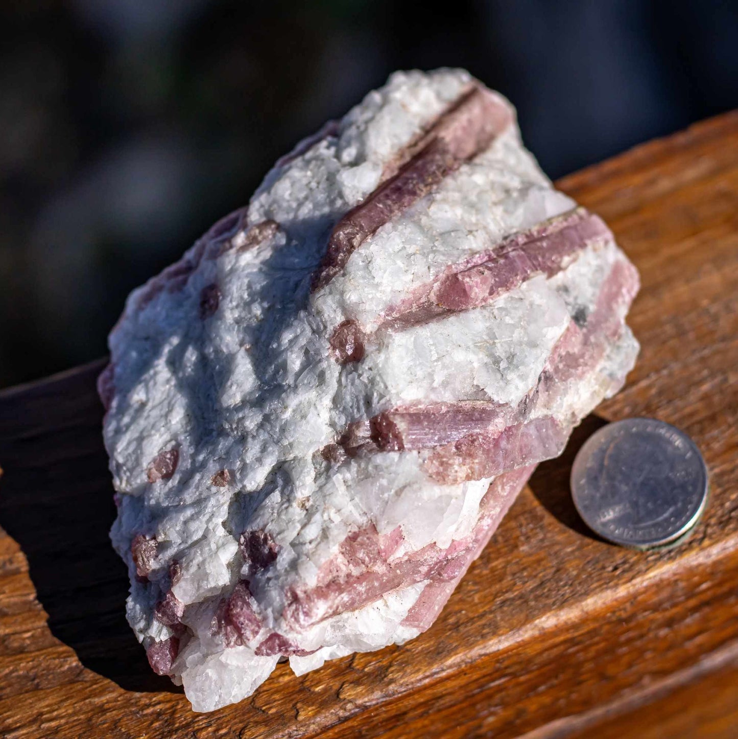 Pink Tourmaline in Matrix